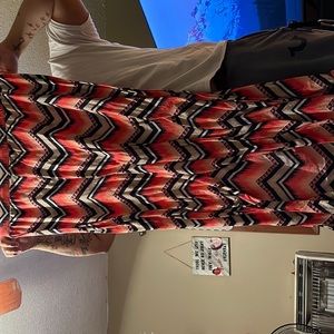 Maxi skirt, wore one time. Very pretty multi color.